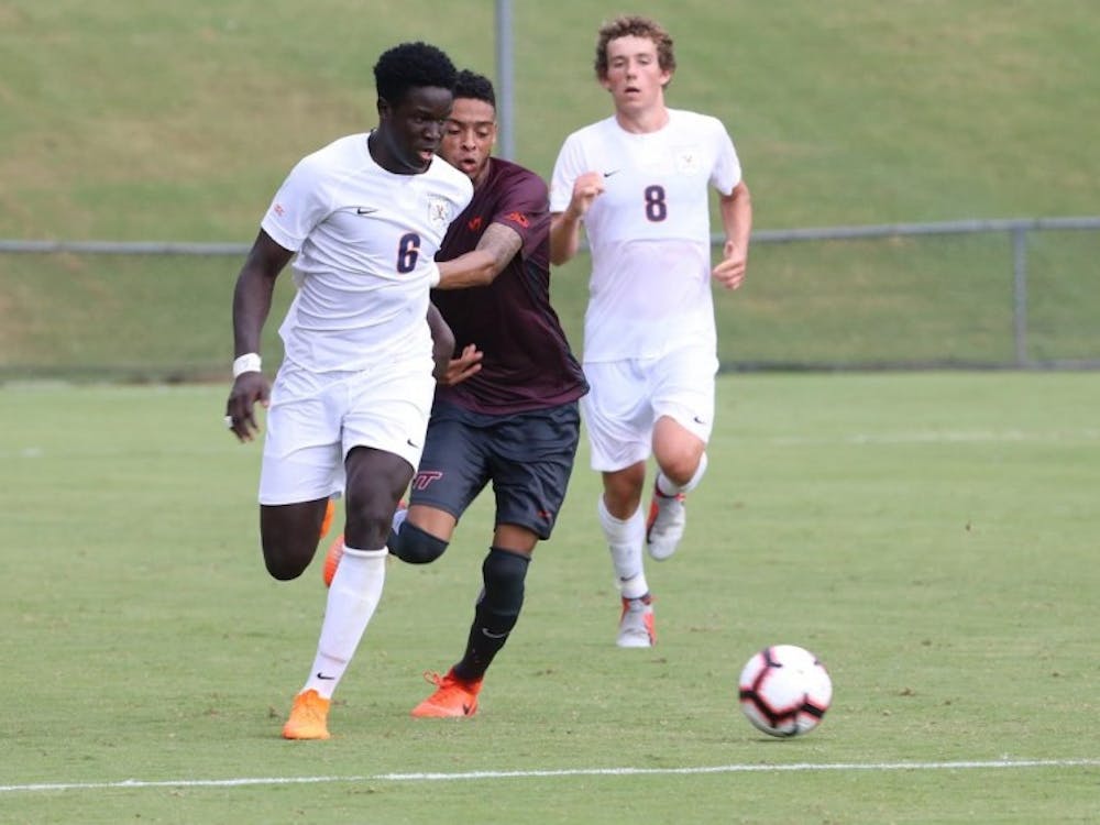 Freshman defender Aboubacar Keita received a yellow card against Notre Dame Sunday night.