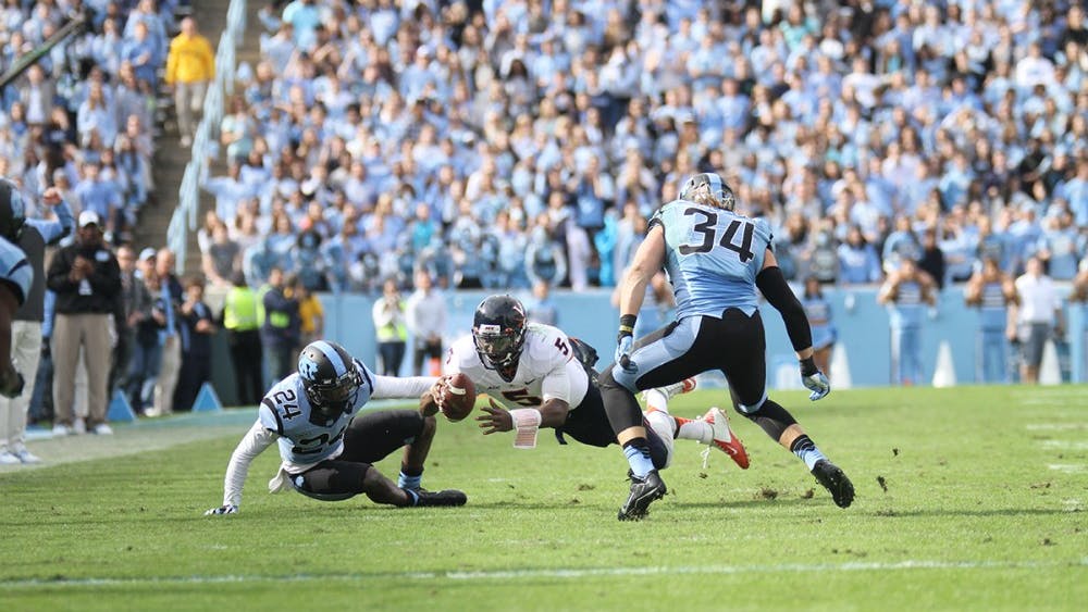 Photos from UNC football’s 45-14 defeat of UVA on Nov. 9, 2013 at Kenan Stadium in Chapel Hill, N.C.