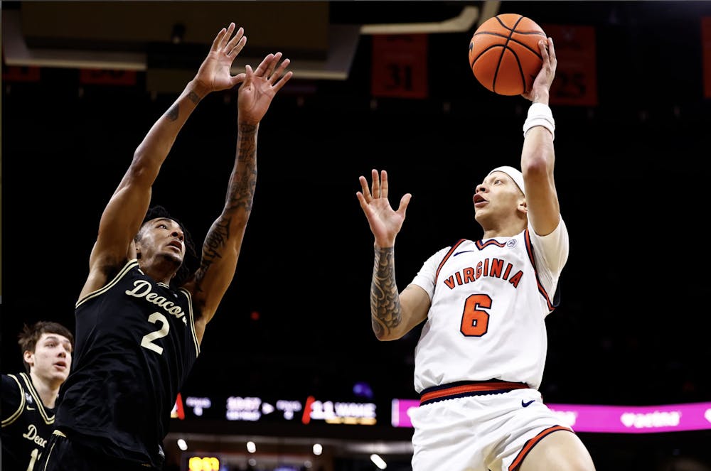 <p>Graduate guard Jacari White racked up 14 points for the Cavaliers.</p>