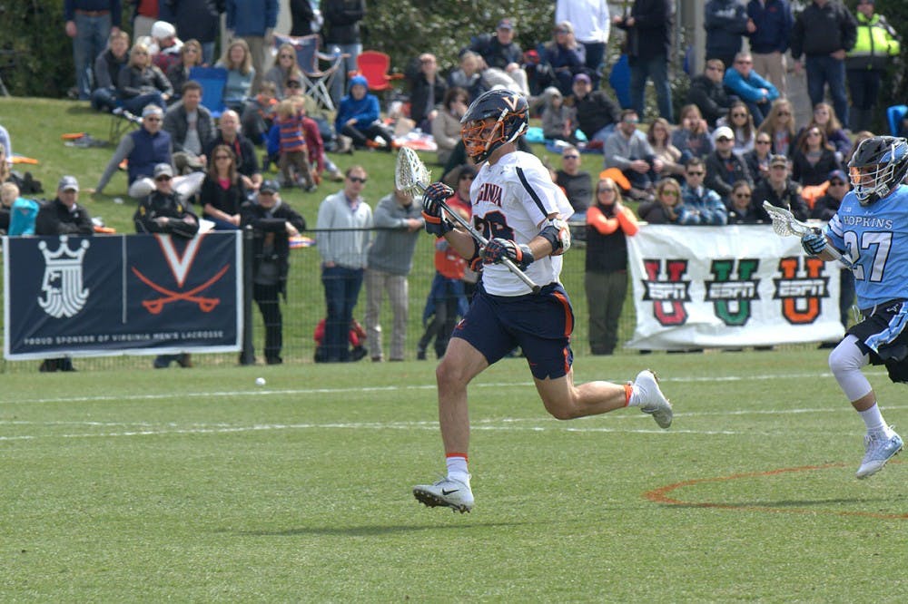 <p>Sophomore defenseman Jared Conners scored an early goal in Virginia's win over Richmond.</p>