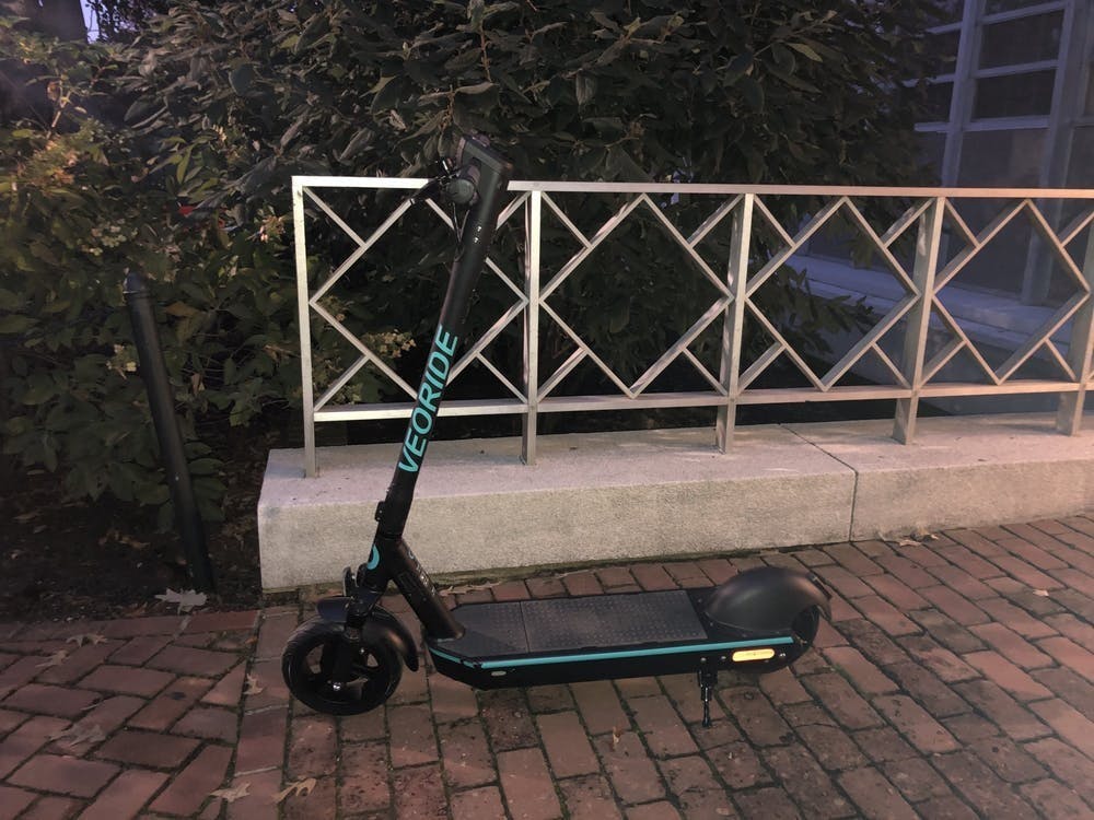 <p>Herein lies a major issue with VeoRide scooters — as any pedestrian who has had to step over or maneuver past a scooter left on a busy sidewalk could tell you, what one rider deems a convenient drop-off location often proves inconvenient for others.</p>