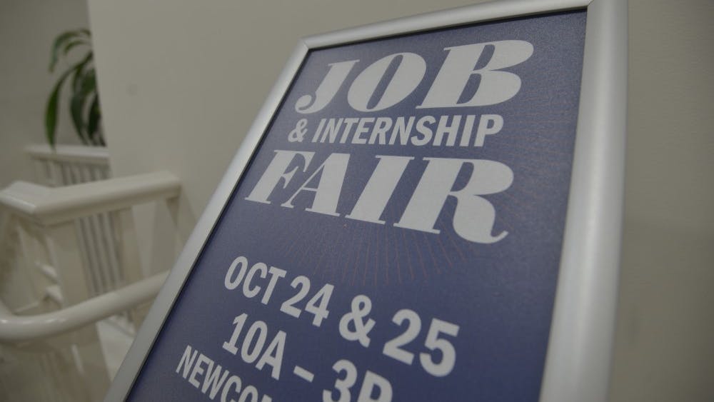 The Fall Job and Internship Fair was held Wednesday and Thursday in Newcomb Hall.