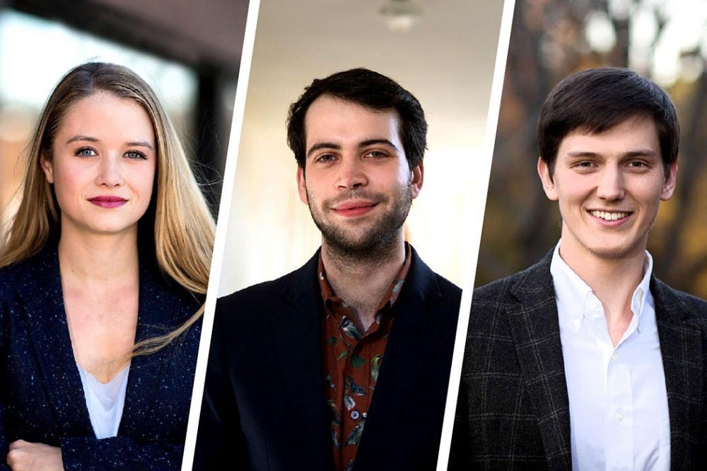 Sarah Koch, Abe Axler and&nbsp;William Henagan&nbsp;were named Marshall Scholars.&nbsp;