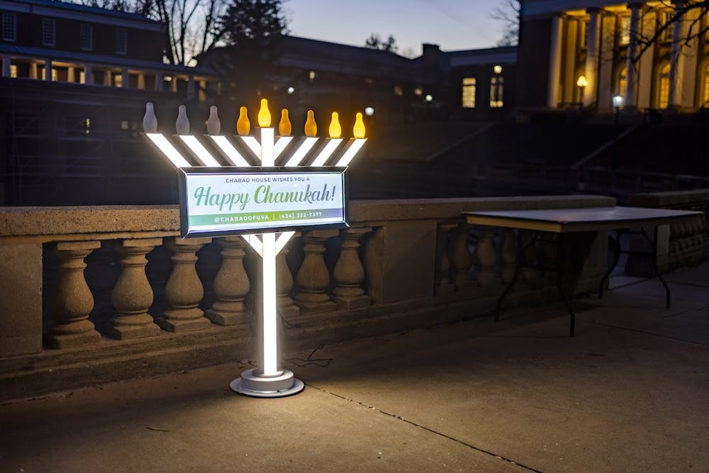 The menorah will remain at the top of the amphitheater until Dec. 14, staying up longer than it has in years past.