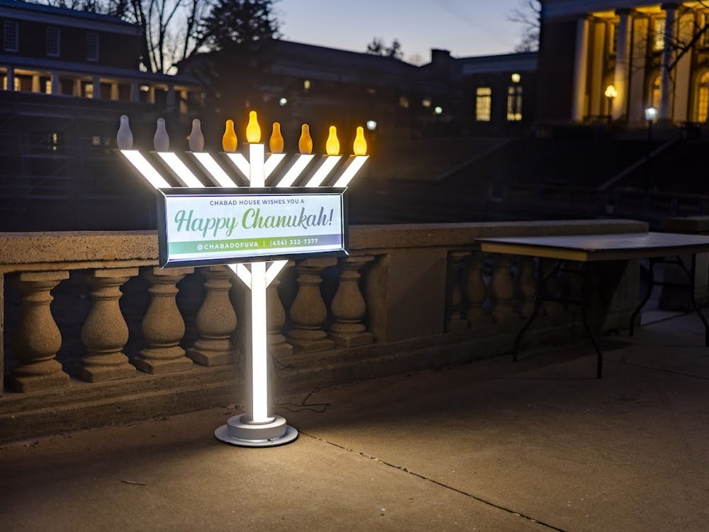 The menorah will remain at the top of the amphitheater until Dec. 14, staying up longer than it has in years past.