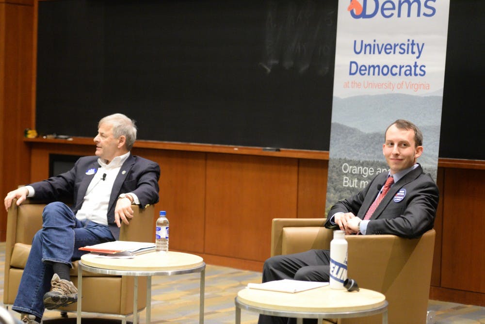 The two candidates for the Democratic Party Nomination for the Virginia House of Delegates 57th district seat Del. David Toscano and Ross Mittiga.&nbsp;