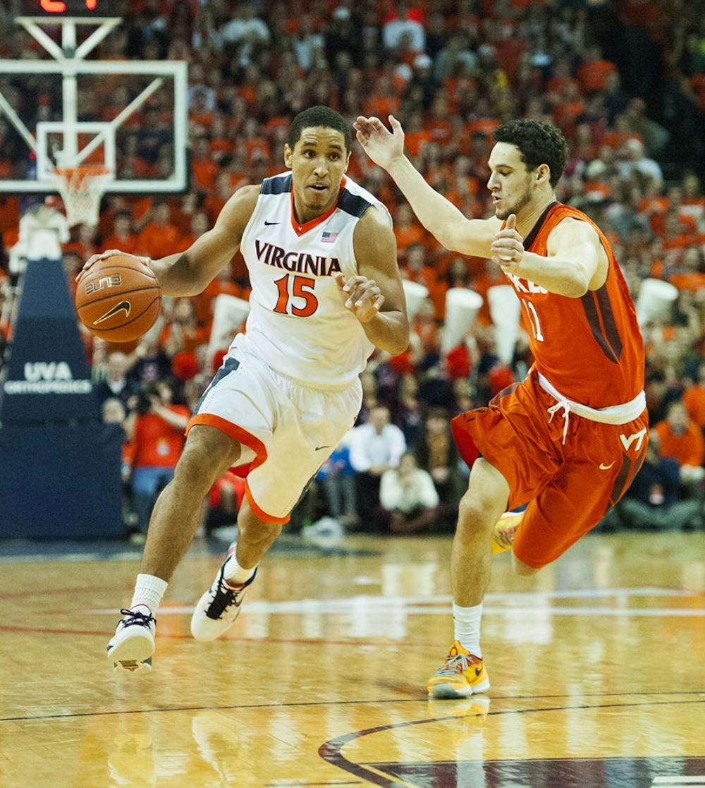 <p>Senior guard Malcolm Brogdon led the Virginia team once again Tuesday, recording 18 points. Brogdon was responsible for 14 the team's first 21 points, and made four three-pointers in the first half alone.&nbsp;</p>