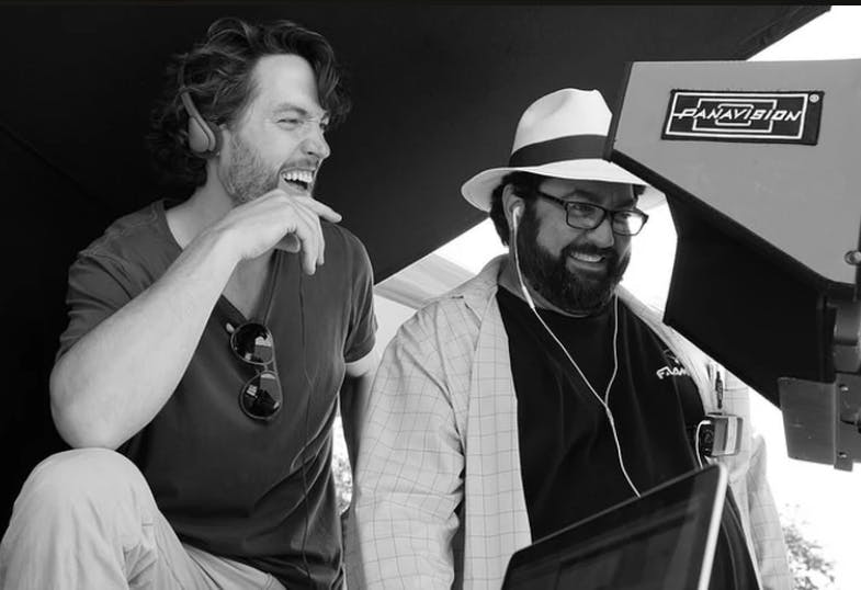 Filmmakers Derek Sieg and Jeremy Goldstein, pictured left to right, in the production process.