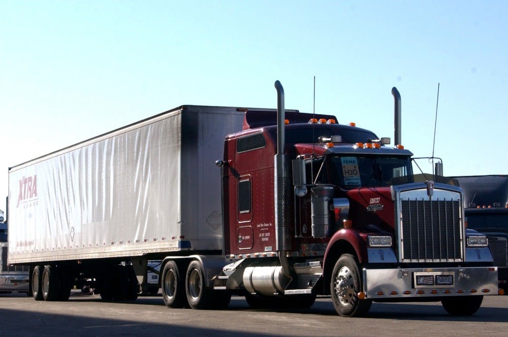 <p>Large trucks are a serious threat to other drivers on the road.</p>