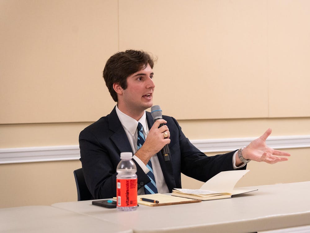 Michael Mitchell, photographed at Student Council Presidential Debate Feb. 15, 2026.