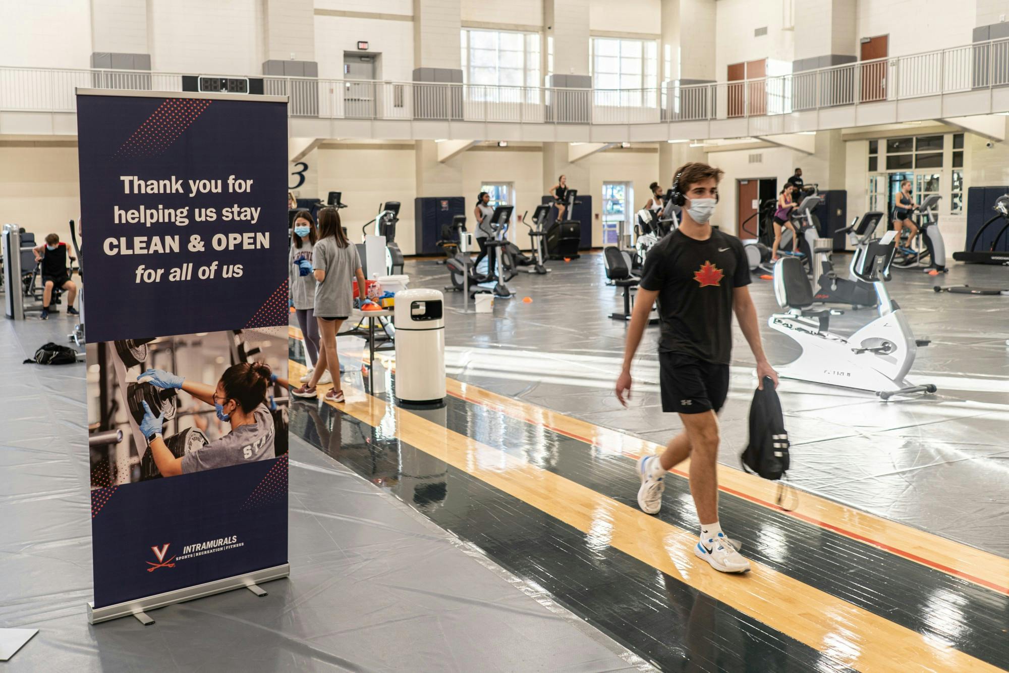 The Aquatic and Fitness Center and North Grounds Recreation Center have been operating with modified hours and required reservations for the weight room and pool, while Slaughter Recreation Center is closed with small windows of operation for the Climbing Center by reservation.