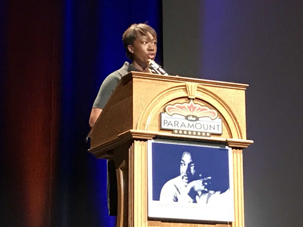 During her remarks, Joy Reid discussed race relations in the U.S. and activism to combat racial inequality.