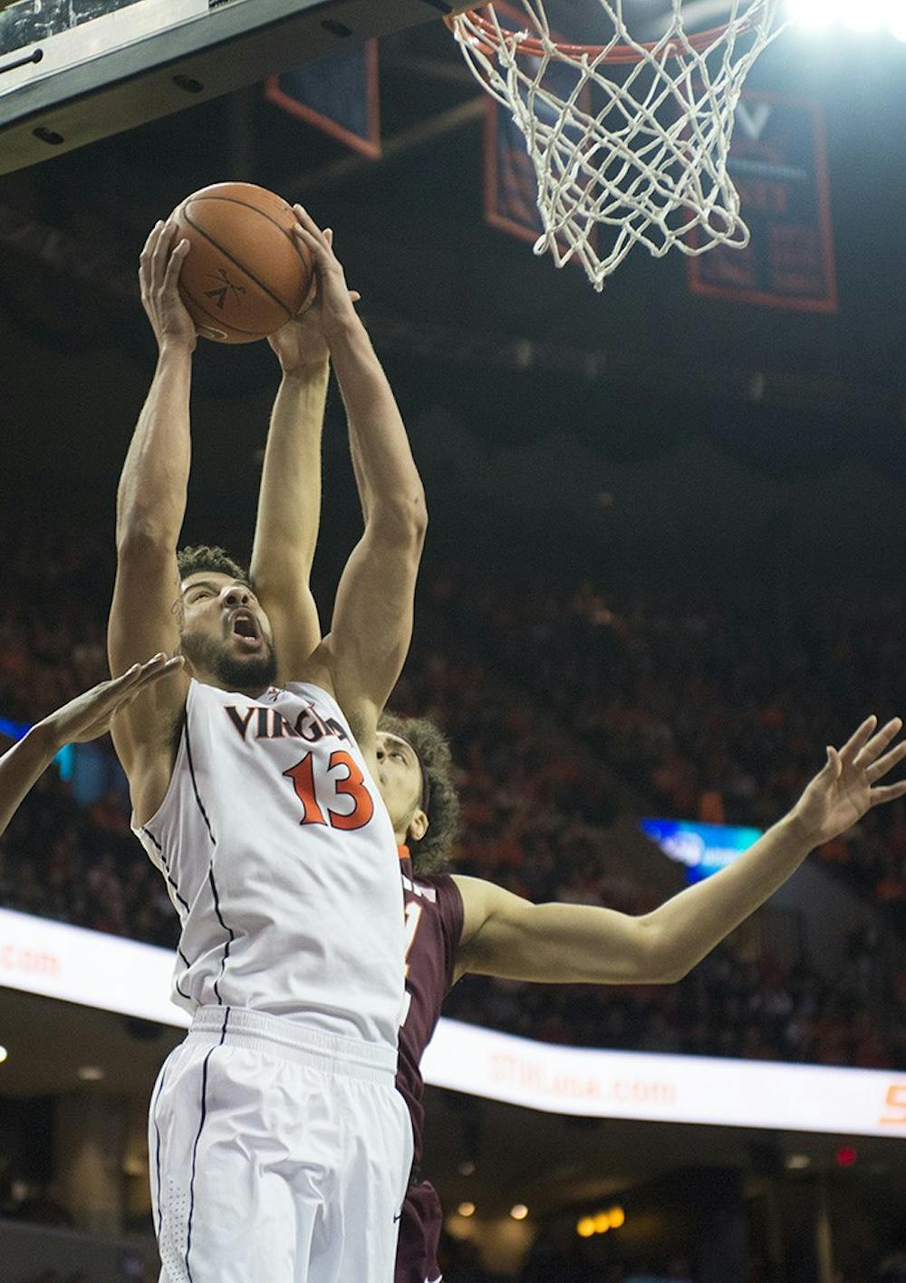 <p>Junior forward Anthony Gill is averaging 13.9 points per game since junior guard Justin Anderson fractured his finger in Virginia's last matchup with Louisville. Gill also leads the Cavaliers in rebounding at 6.8 per game. </p>