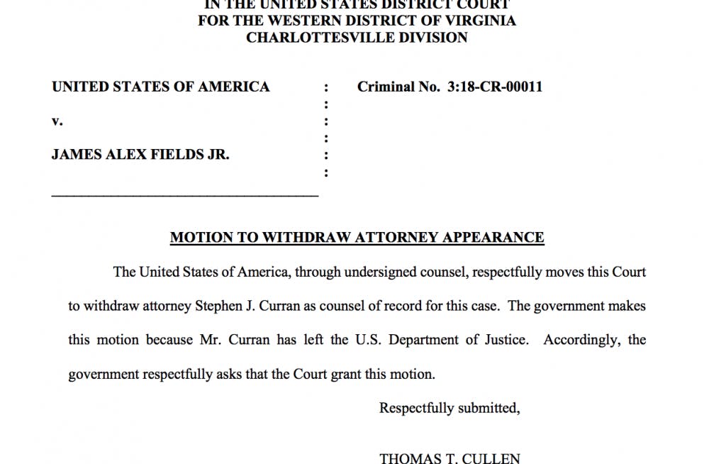 Stephen Curran withdrew as an attorney from the case on Monday afternoon.