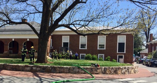 The fire was quickly extinguished by Charlottesville firefighters.