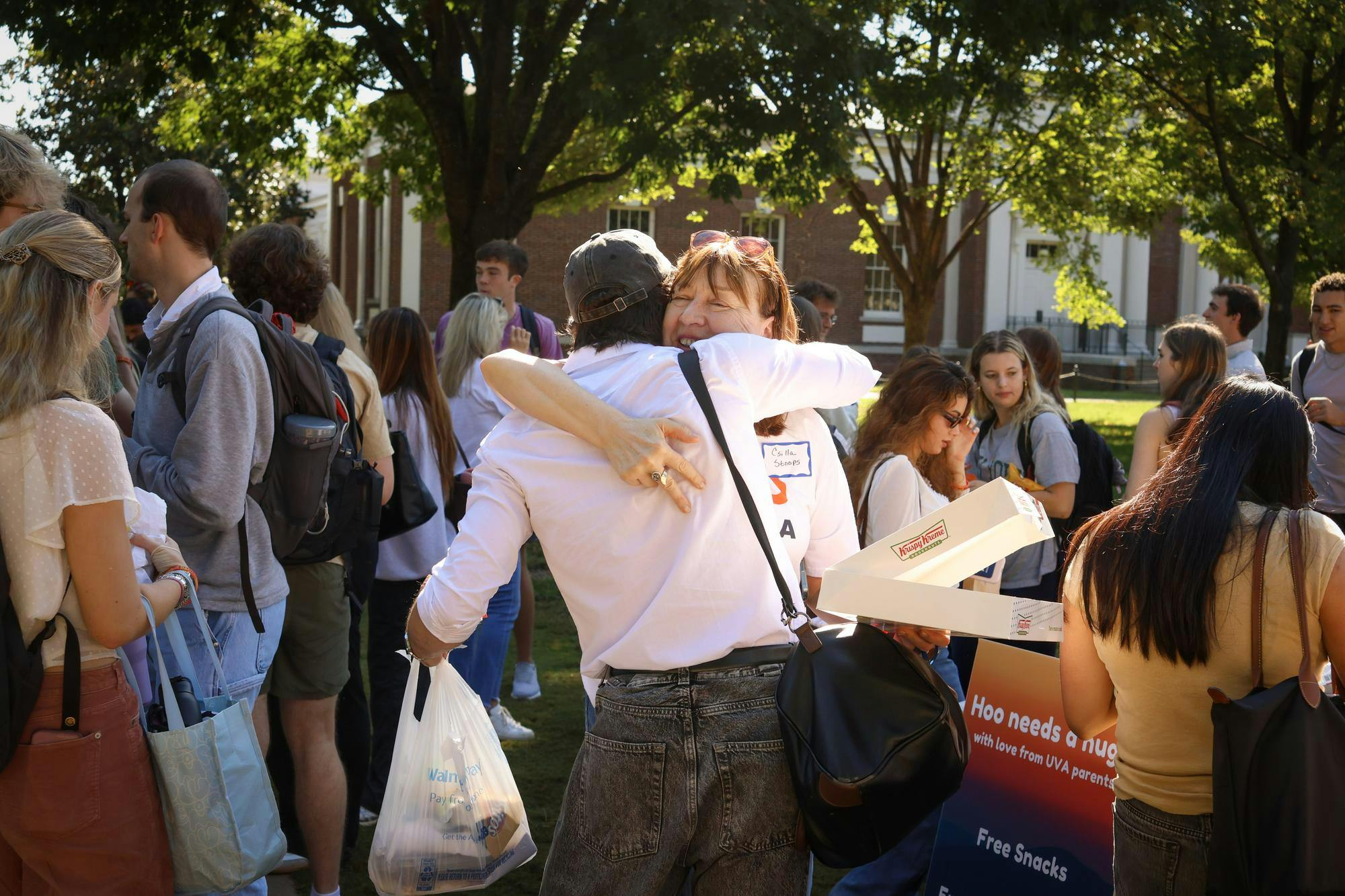 Aptly named Hoo Needs a Hug, this once-a-semester pop-up event from University parents aims to help provide emotional support during stressful times for students. 