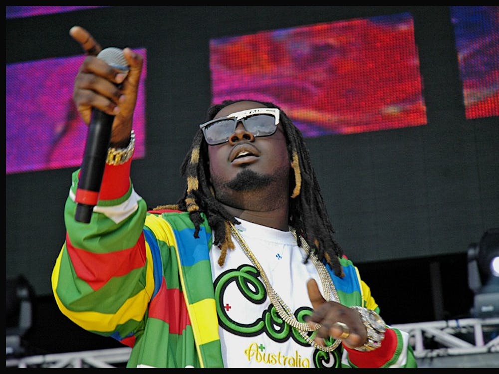 T-Pain performing at a concert in East Rutherford, N.J. in 2007. 