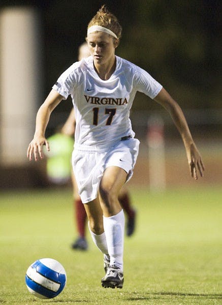 Virginia Cavaliers M/F Sinead Farrelly (17)..The Virginia Cavaliers women's soccer team faced the Florida State Seminoles at the Klockner Stadium in Charlottesville, VA on October 4, 2007.