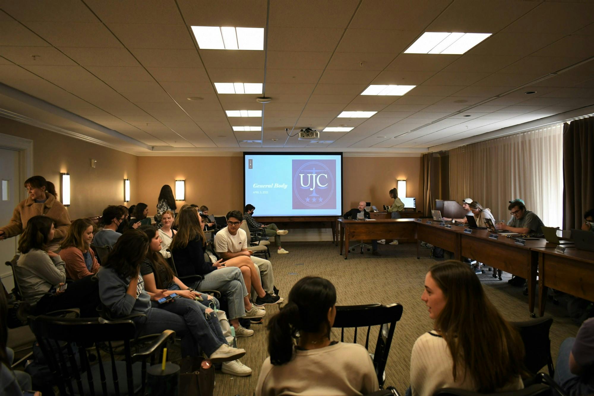 Raza announced that UJC will publish an end-of-semester case report with summary statistics of individual cases and additional details for cases against University organizations.