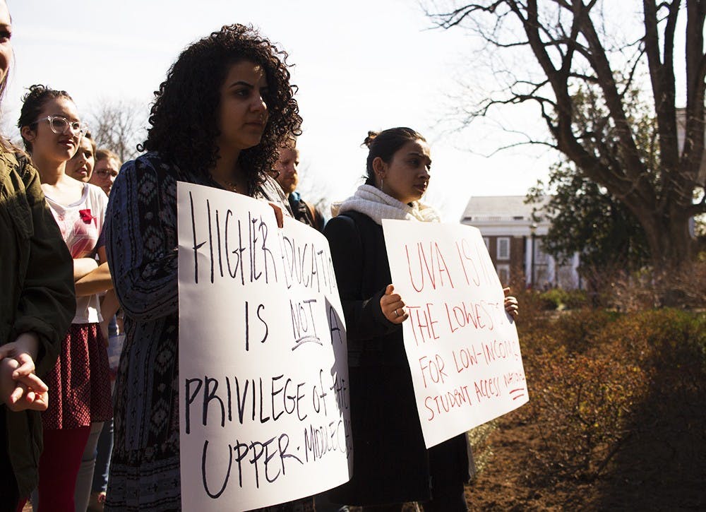 Students protested raises in tuition, a move low income students would be affected by the most. 