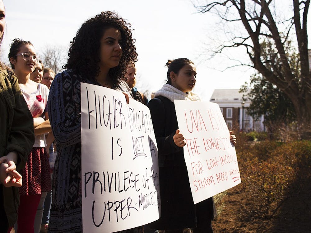 Students protested raises in tuition, a move low income students would be affected by the most.