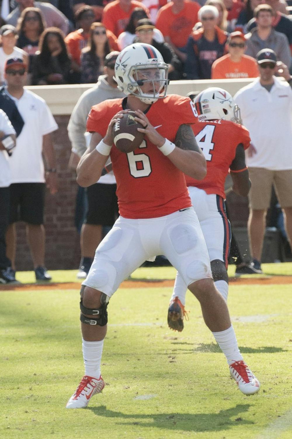 Junior quarterback Kurt Benkert did well to keep Virginia in an early shootout with Pittsburgh, throwing for 142 yards and a touchdown in the first quarter. His interception at the end of the second and inability to complete passes the rest of the way proved costly, though. 