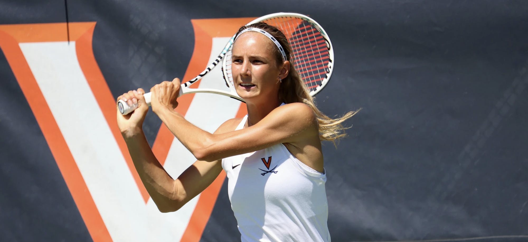 Melodie Collard competed in both the singles and doubles competitions at the ITA All-American.