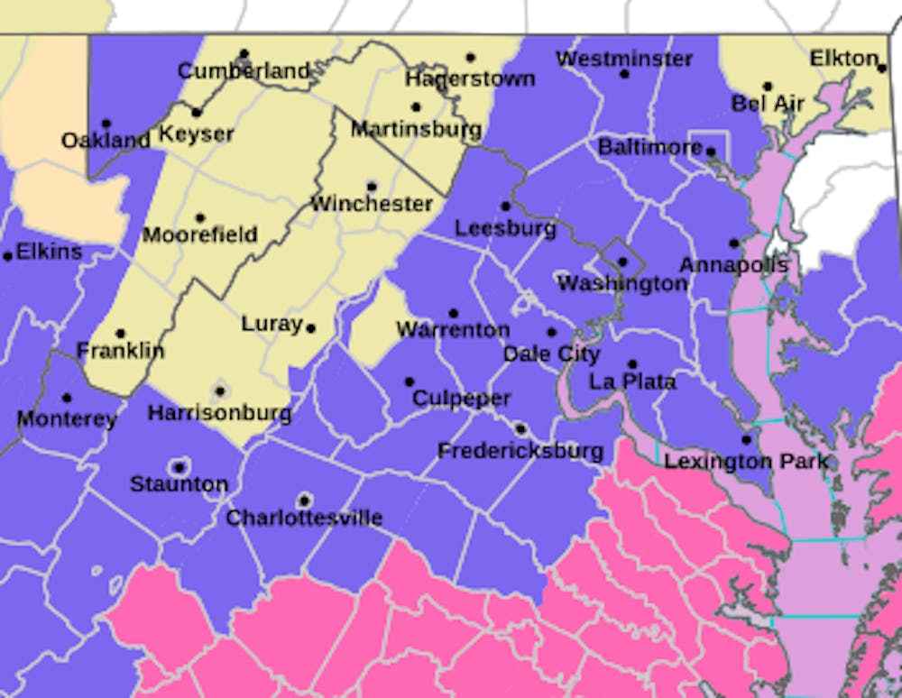 <p>The National Weather Service in Washington and Baltimore issued a Winter Weather Advisory for Albemarle County until 7 p.m. Wednesday evening.</p>