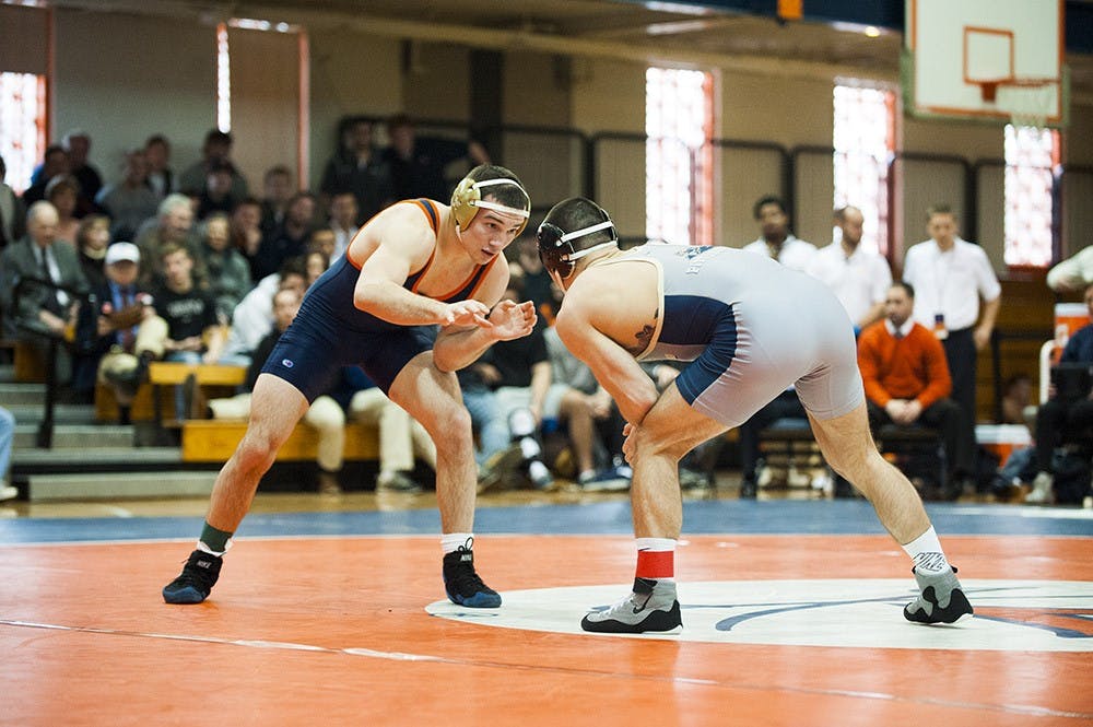 Redshirt freshman T.J. Miller was holding down the fort before a knee injury suffered against Pittsburgh ended his campaign early — he was 4-3 when wrestling at 149-pounds.