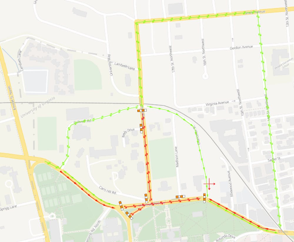 Parts of University Avenue and Rugby Road will be closed during a student-led protest at the Rotunda. 