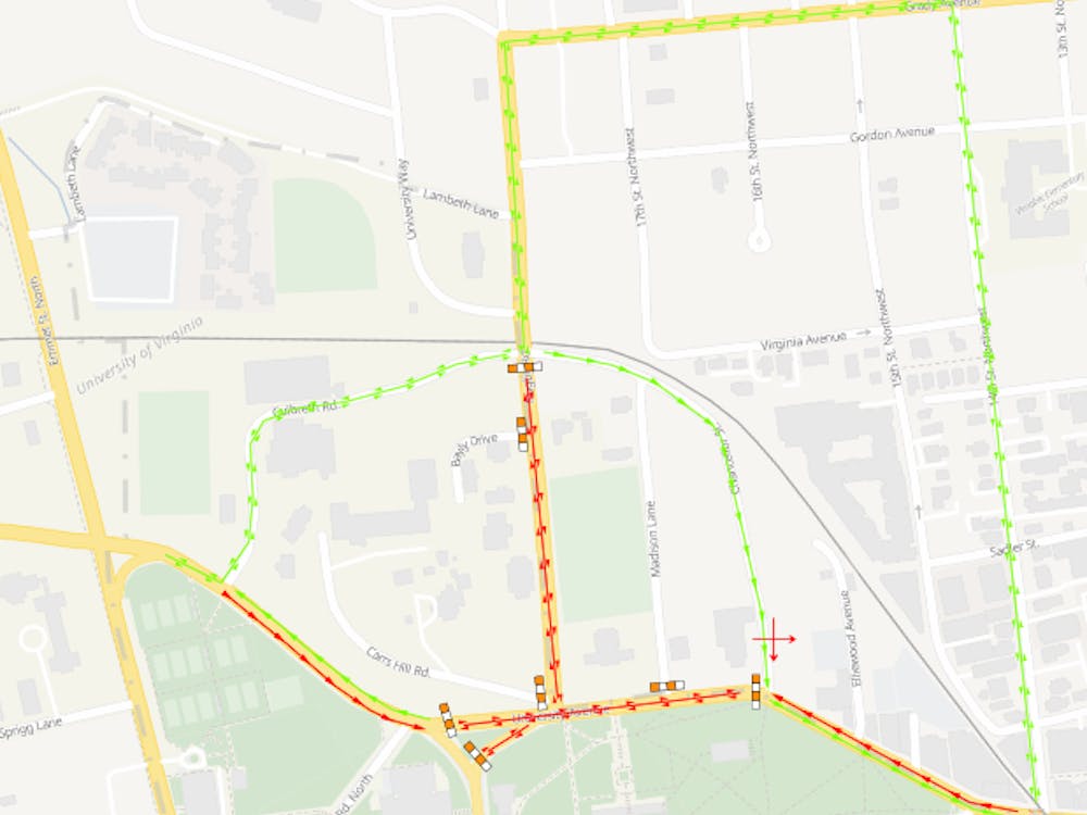 Parts of University Avenue and Rugby Road will be closed during a student-led protest at the Rotunda. 