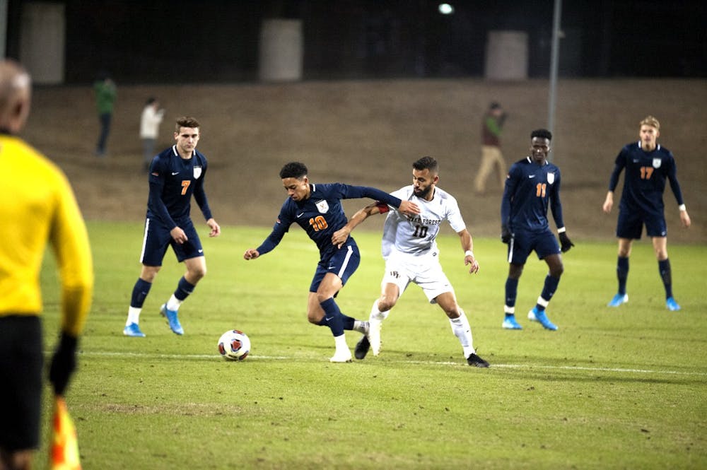 <p>Junior forward Nathaniel Crofts recorded his fifth goal of the season Wednesday night, which proved to be the difference-maker against Wake Forest. &nbsp;</p>