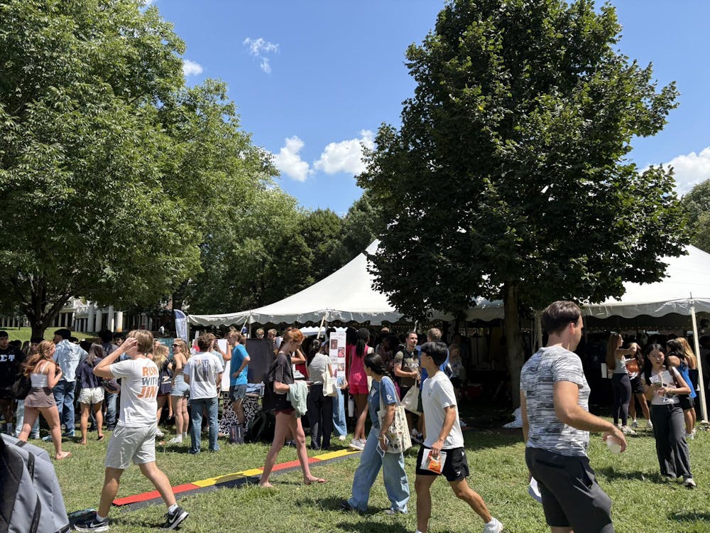 <p>Monday, Central Grounds was abuzz with students attending and tabling during the Fall Activities Fair.</p>