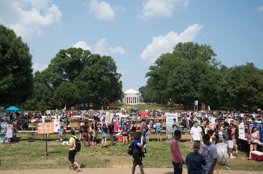 Activities Fair was held on the South Lawn and at the Amphitheatre on Monday afternoon.