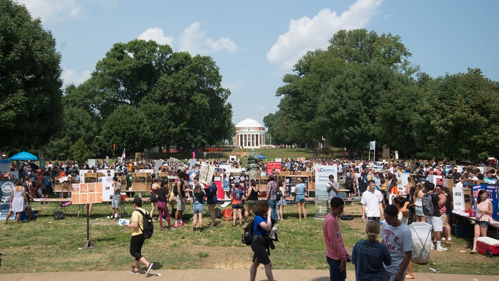 Activities Fair was held on the South Lawn and at the Amphitheatre on Monday afternoon.