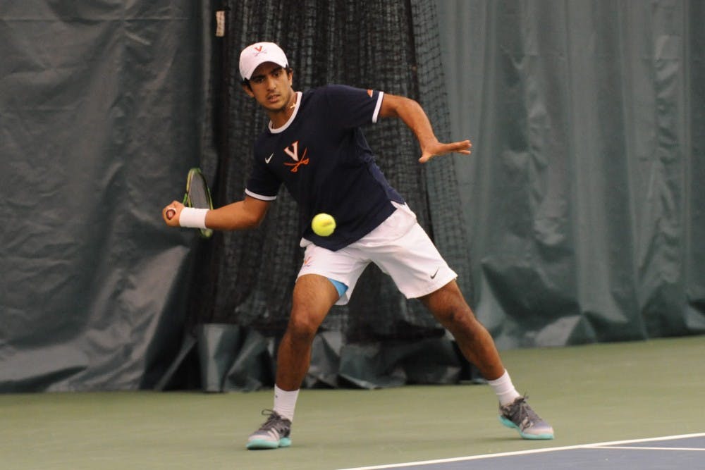 <p>Junior Aswin Lizen is one of the only upperclassmen on the Virginia men's tennis team.</p>
