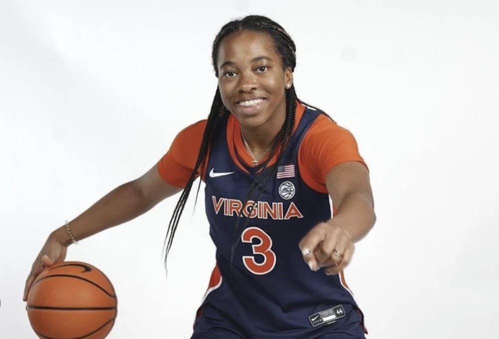 Gabby White poses at her recruitment visit.