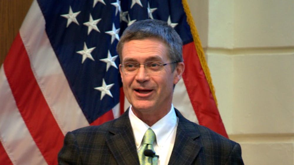 Batten School Dean Allan Stam discussed the physical limitations of Garrett Hall given the increasing numbers of Batten students and faculty.