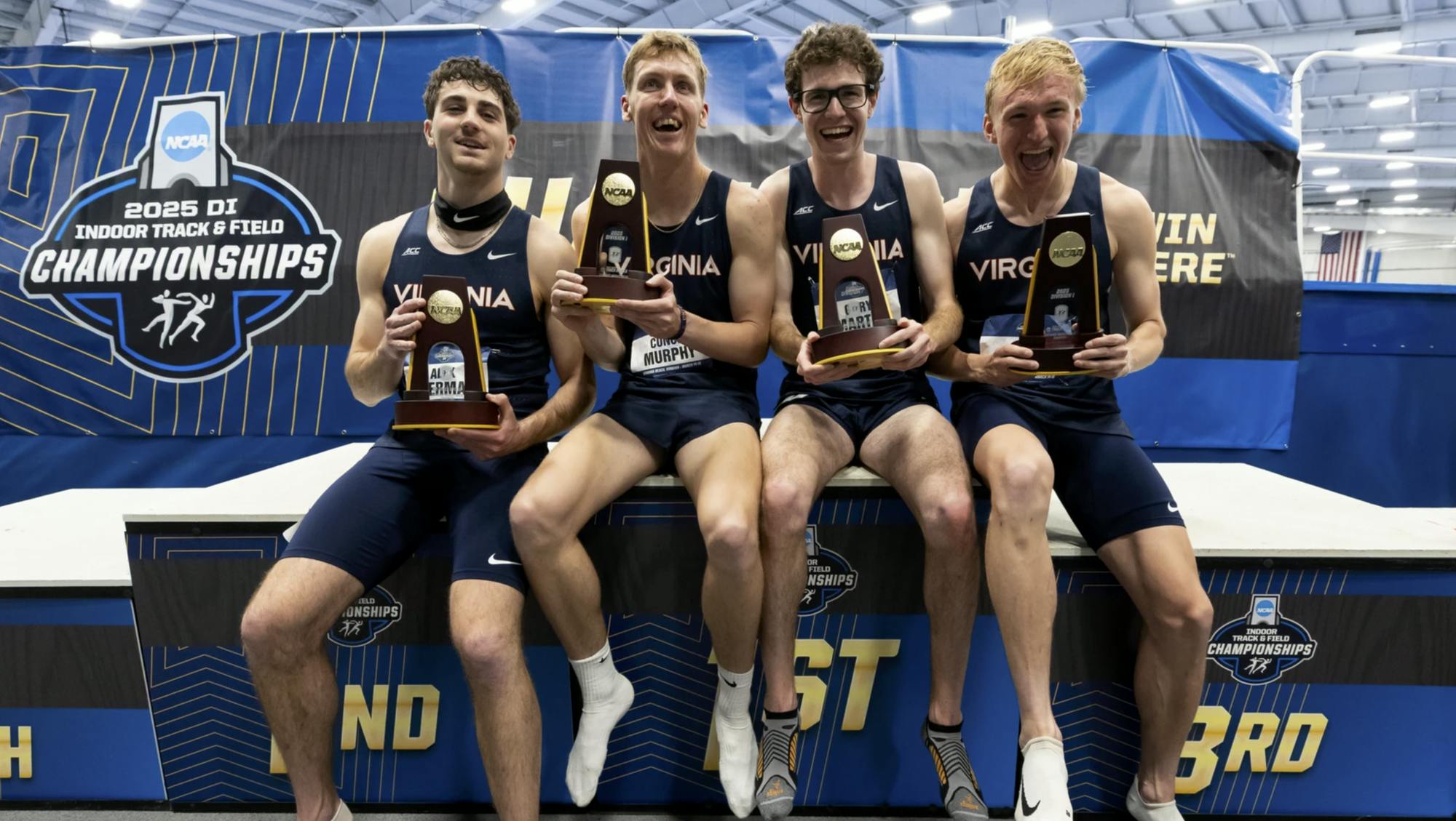 The men's distance medley relay team won the event.