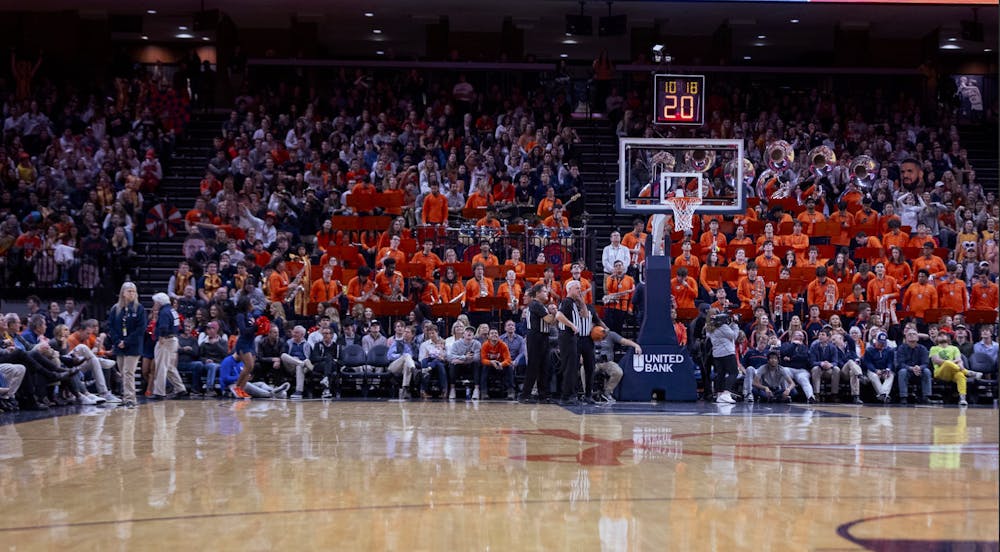 <p>Virginia fans pack John Paul Jones Arena against Pittsburgh Feb. 13.</p>