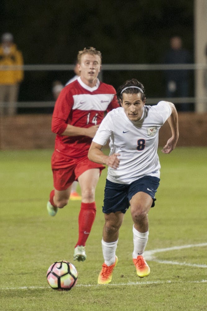 Junior midfielder Pablo Aguilar was responsible for Virginia's lone goal of the match.