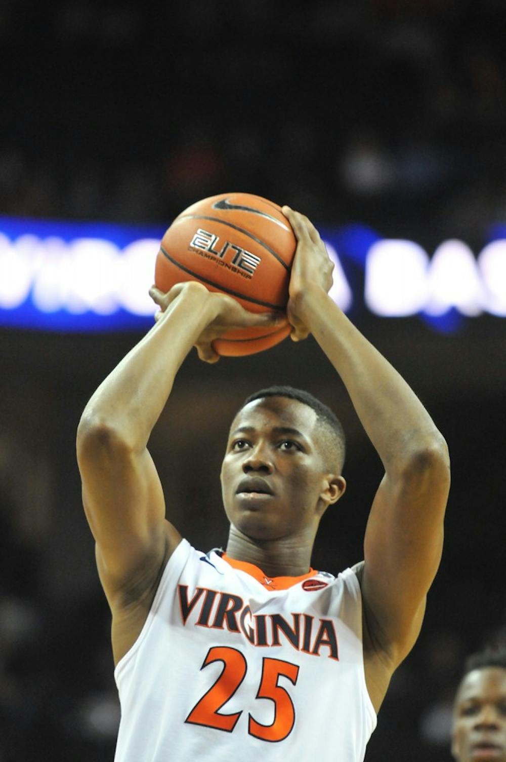 <p>Redshirt freshman forward Mamadi Diakite has shown promise both on the offensive and&nbsp;defensive end of the court.</p>