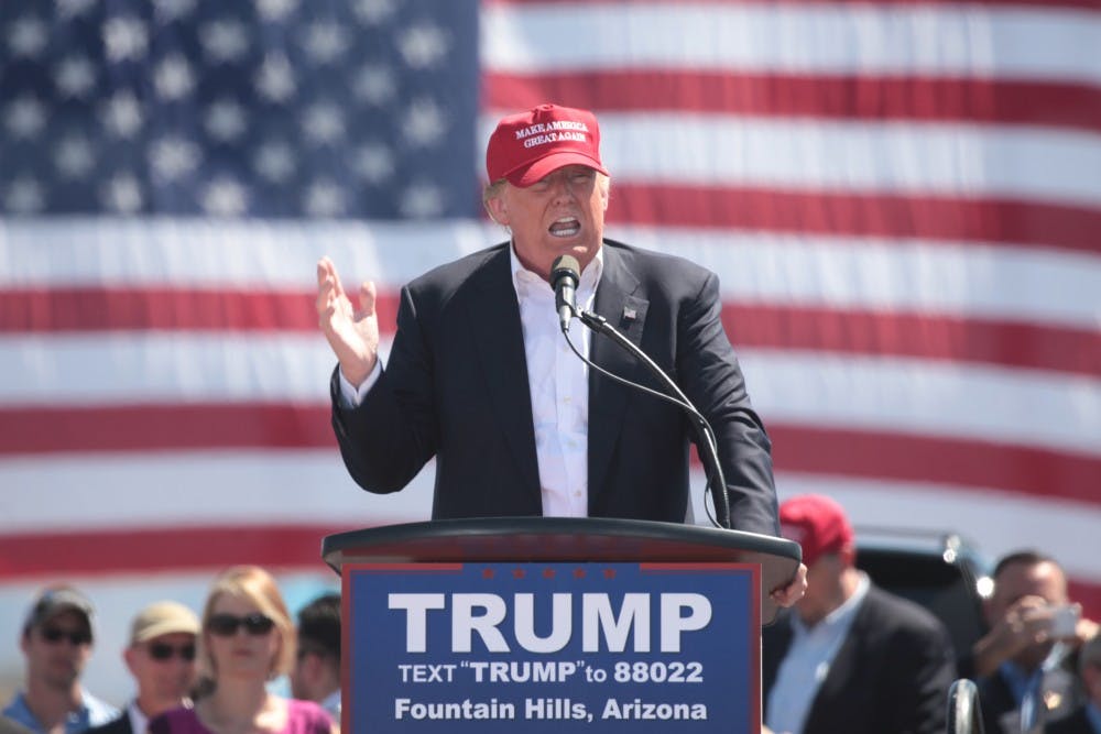 <p>President Donald Trump campaigning in Arizona.</p>