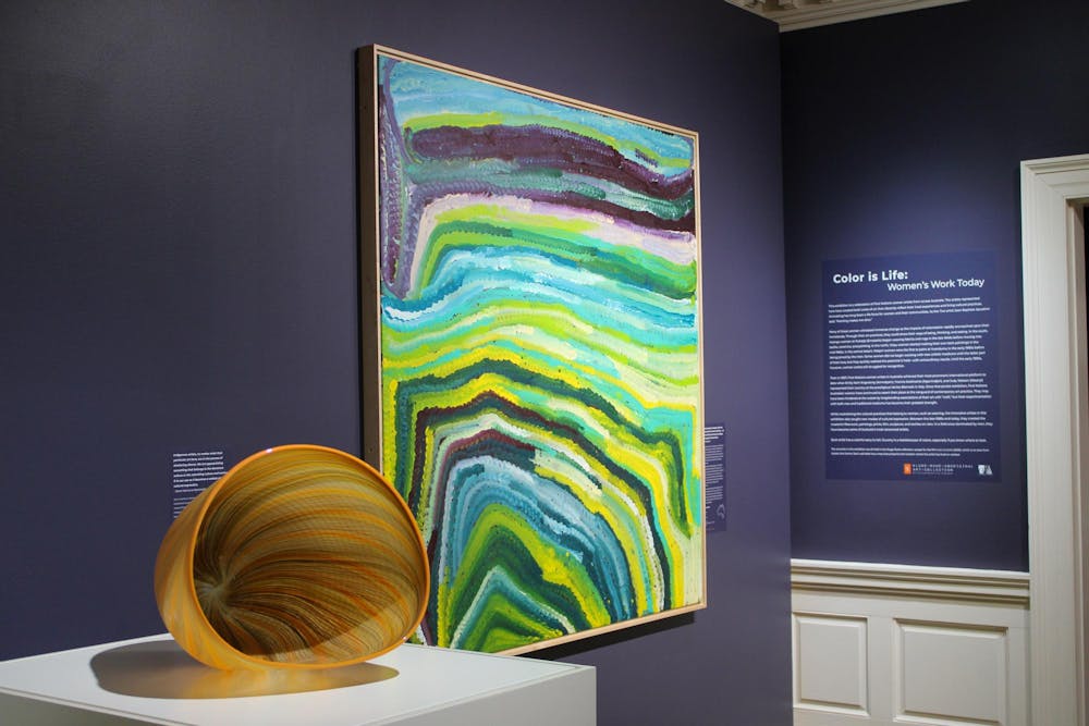 In addition to its curation of paintings, the exhibit highlights the art of craft.