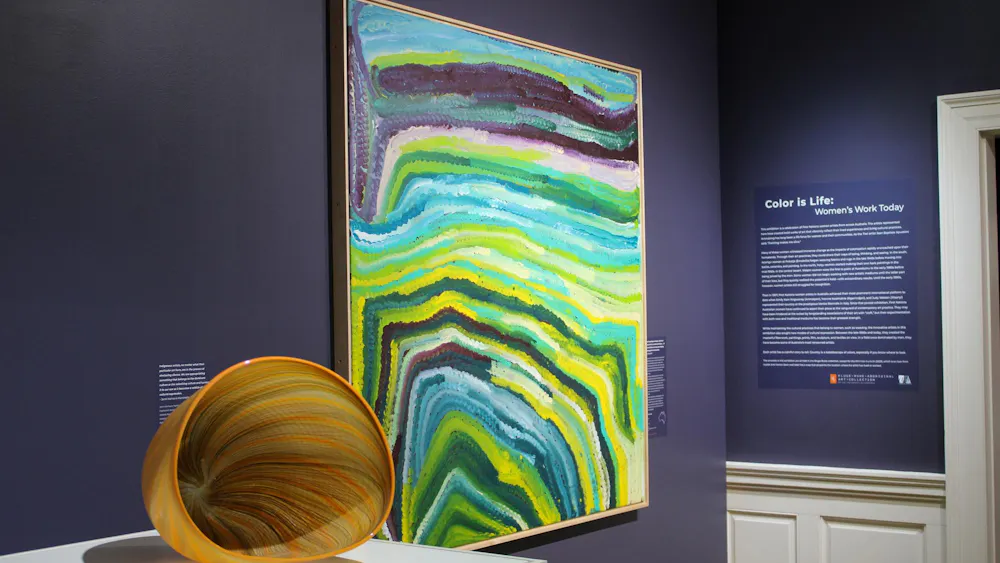 In addition to its curation of paintings, the exhibit highlights the art of craft.