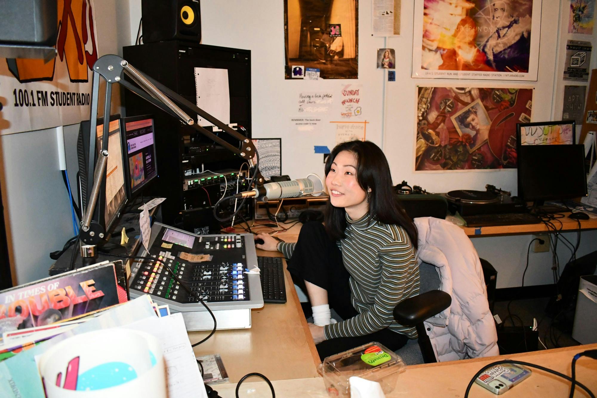 Ashley Park, WXTJ director and fourth-year College student, co-hosts MUSIC BOX N’ TALKS each Wednesday from 10 p.m. to 12 a.m.