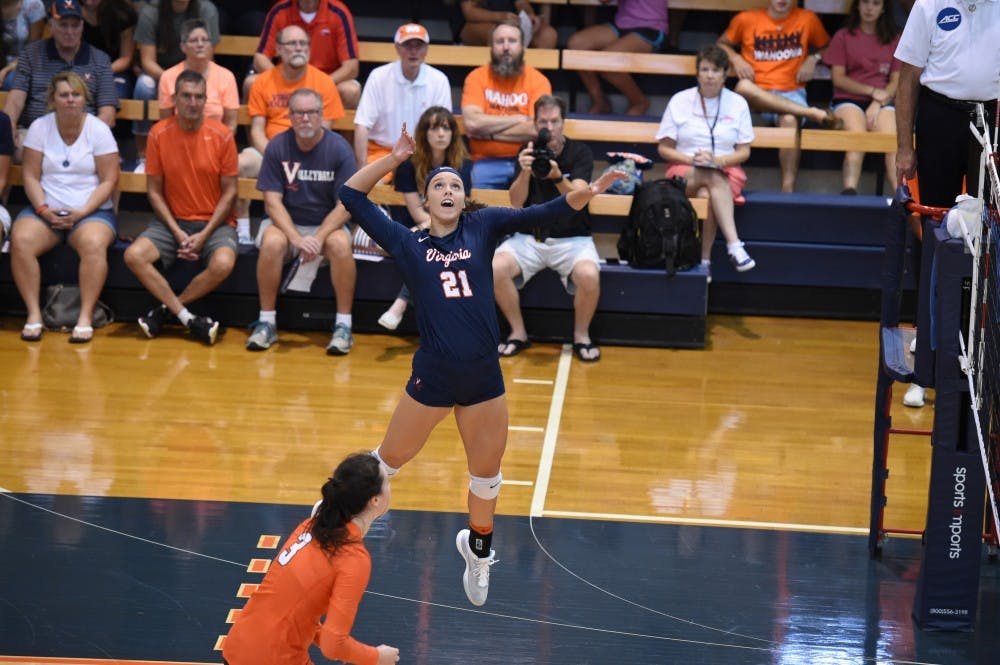 Sophomore outside hitter Sarah Billiard led Virginia's offense in the team's games against Florida State and Miami this past weekend.