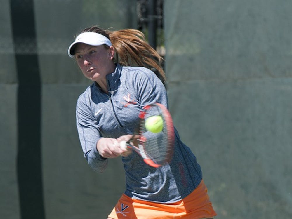 Stephanie Nauta won her match 6-3, 2-6, 6-3 Sunday in Virginia's 6-1 win against Virginia Tech.