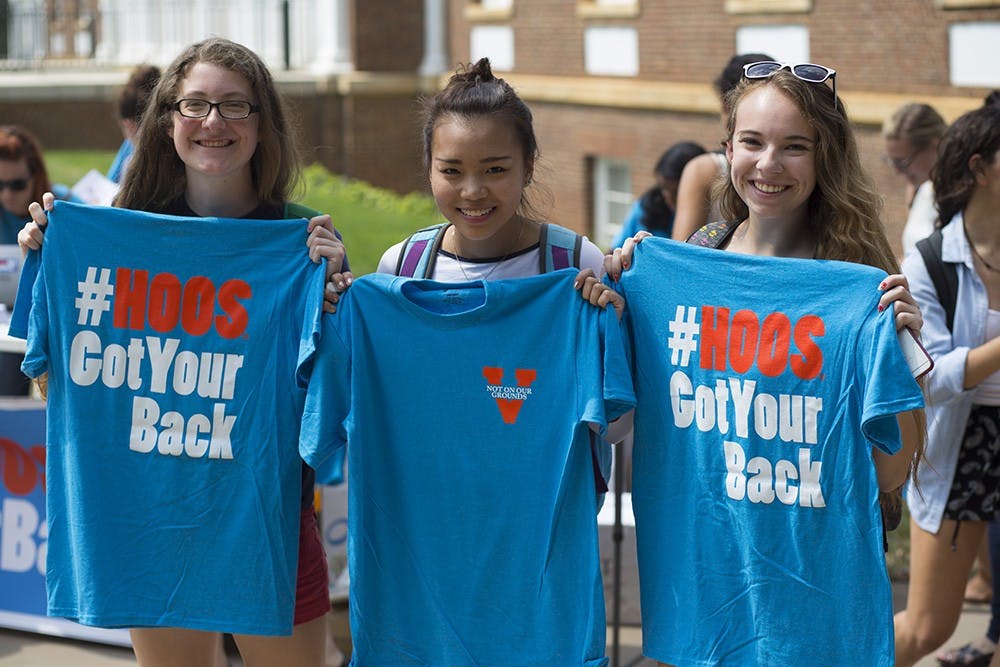 Over 750 University students signed the HoosGotYourBack pledge on Friday, up from 702 in 2014.