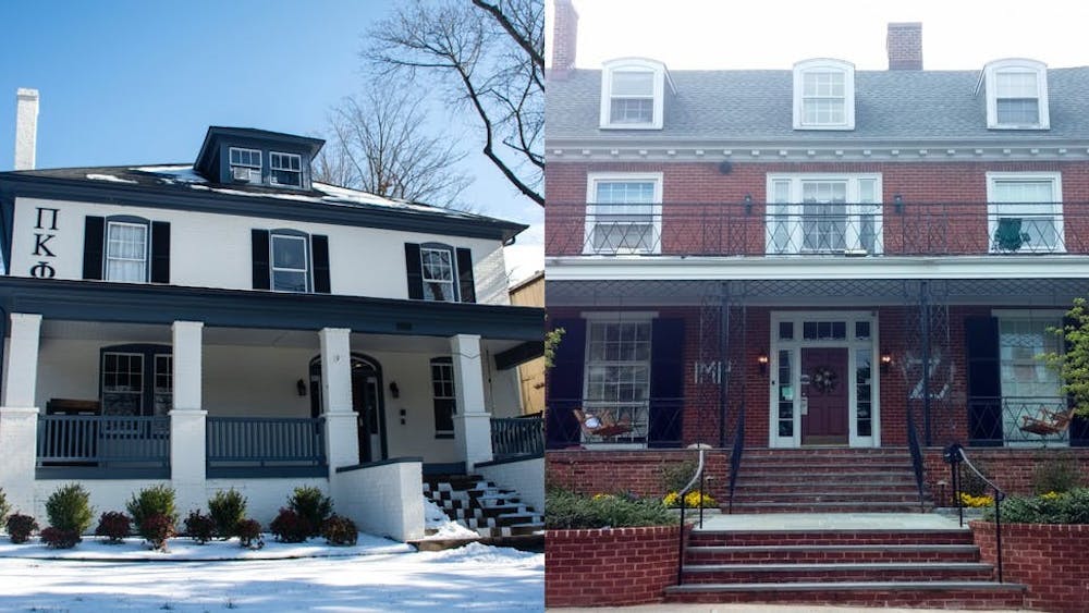 Evidencia fotográfica recibida por The Cavalier Daily muestra a miembros de la fraternidad Pi Kappa Phi y de la hermandad Kappa Alpha Theta rompiendo el mandado de cubrebocas de la Universidad, las pautas de distanciamiento social, y los límites de reuniones de máximo seis personas que estaban vigentes cuando los eventos ocurrieron entre el 12 de febrero y el 14, respectivamente.